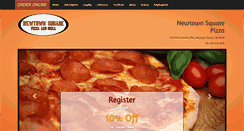 Desktop Screenshot of newtownsquarepizza.com